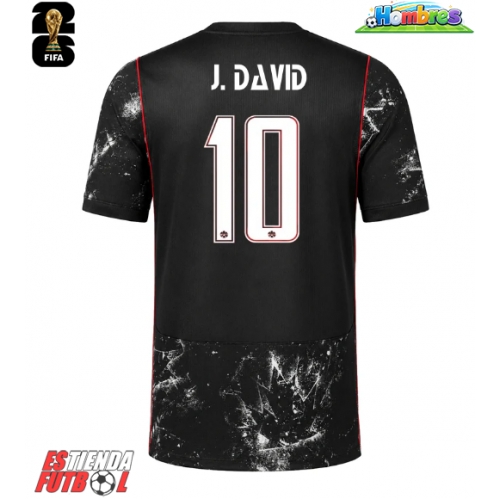 Canadá Jonathan David #10 Segunda Equipación Mundial 2026 Manga Corta